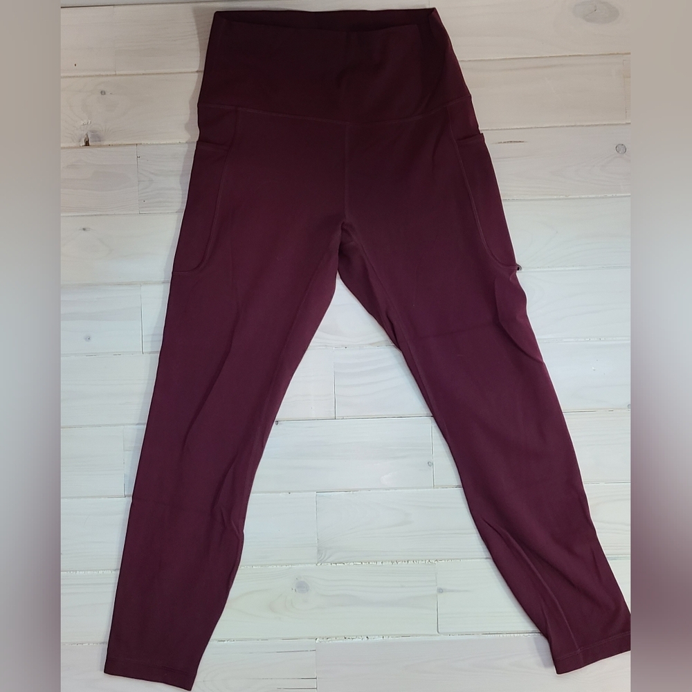 Women's Burgundy Pants By Heynuts Full Length